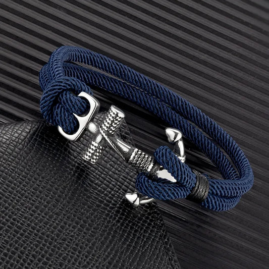 Navy Sport Buckle Bracelet