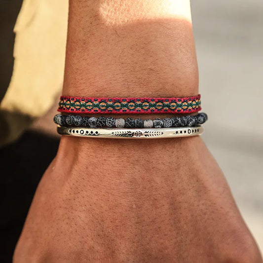 Tibetan-style magnetic bracelet