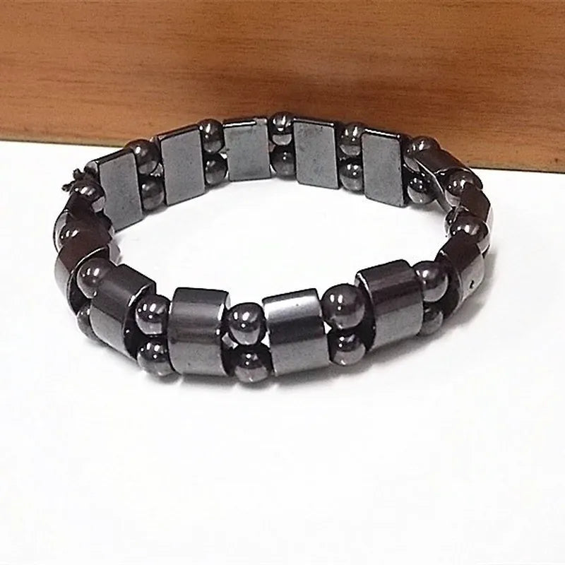 Magnetic Hematite Energy Beaded Bracelet for Men & Women