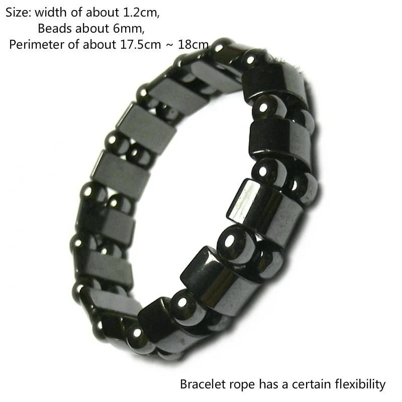 Magnetic Hematite Energy Beaded Bracelet for Men & Women