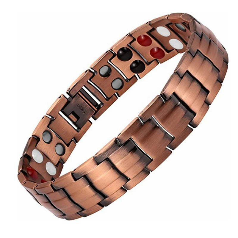 Titanium Ultra Strength Copper Magnetic Therapy Anklet for Men