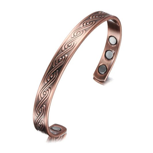 Women’s Copper Magnetic Therapy Bracelet Cuff Bangle