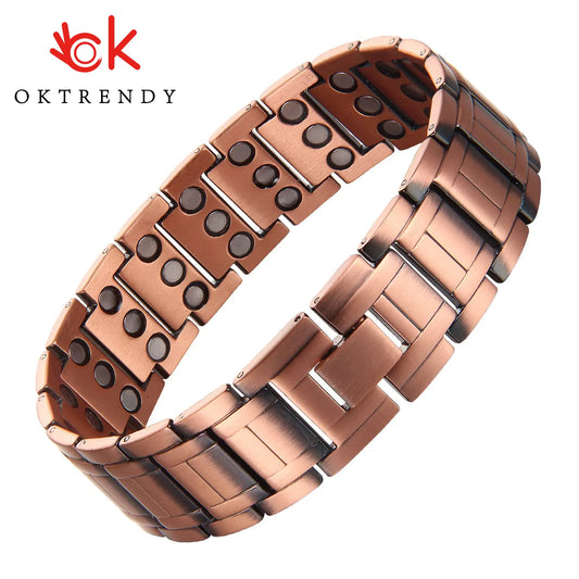 3x Strength Pure Copper Magnetic Bracelet for Men (Stealth)