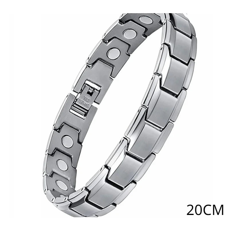Titanium Magnetic Therapy Anklet for Men & Women (Black)