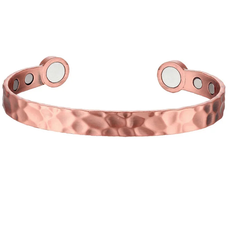 Pure Copper Cuff Magnetic Therapy Bracelet for Men & Women